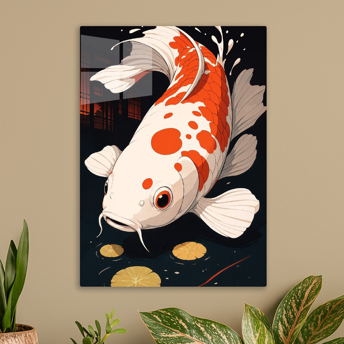 Koi Fish in Pond
