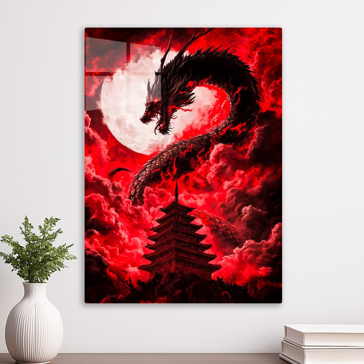 Shrine Temple and Dragon Fantasy