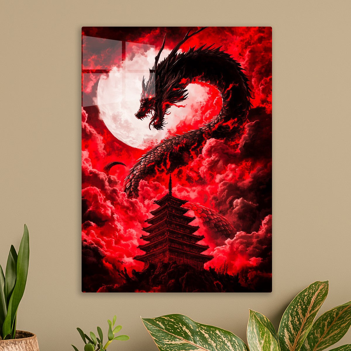 Shrine Temple and Dragon Fantasy