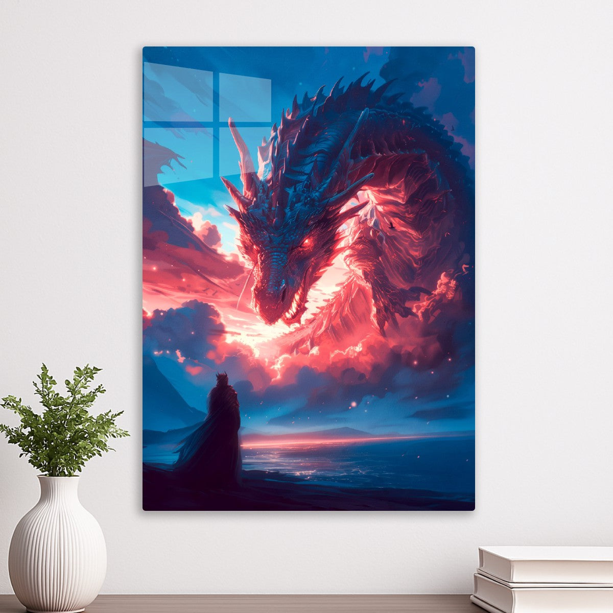 Dragon over the sea