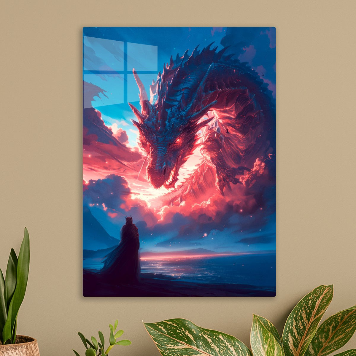 Dragon over the sea