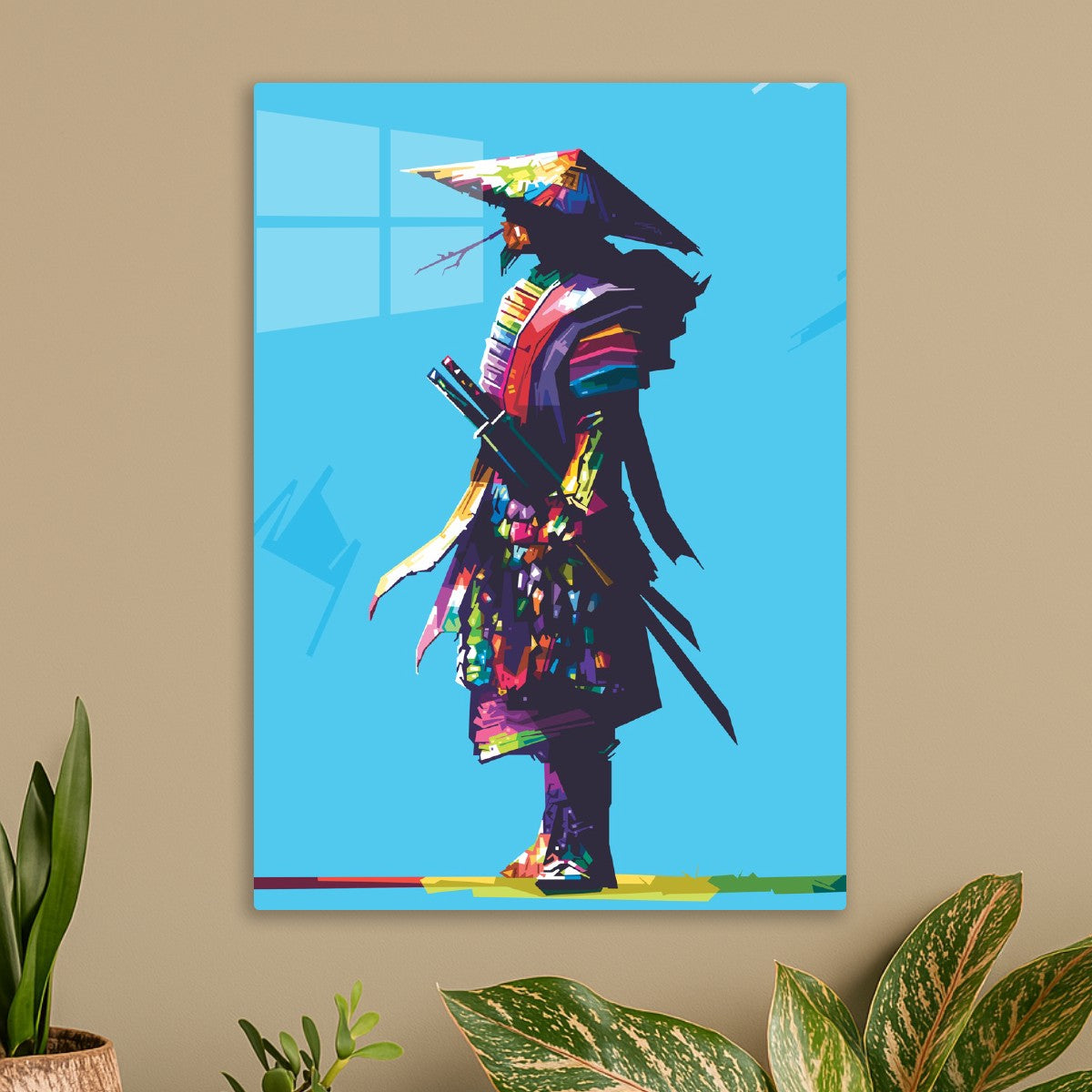 Samurai WPAP Popart