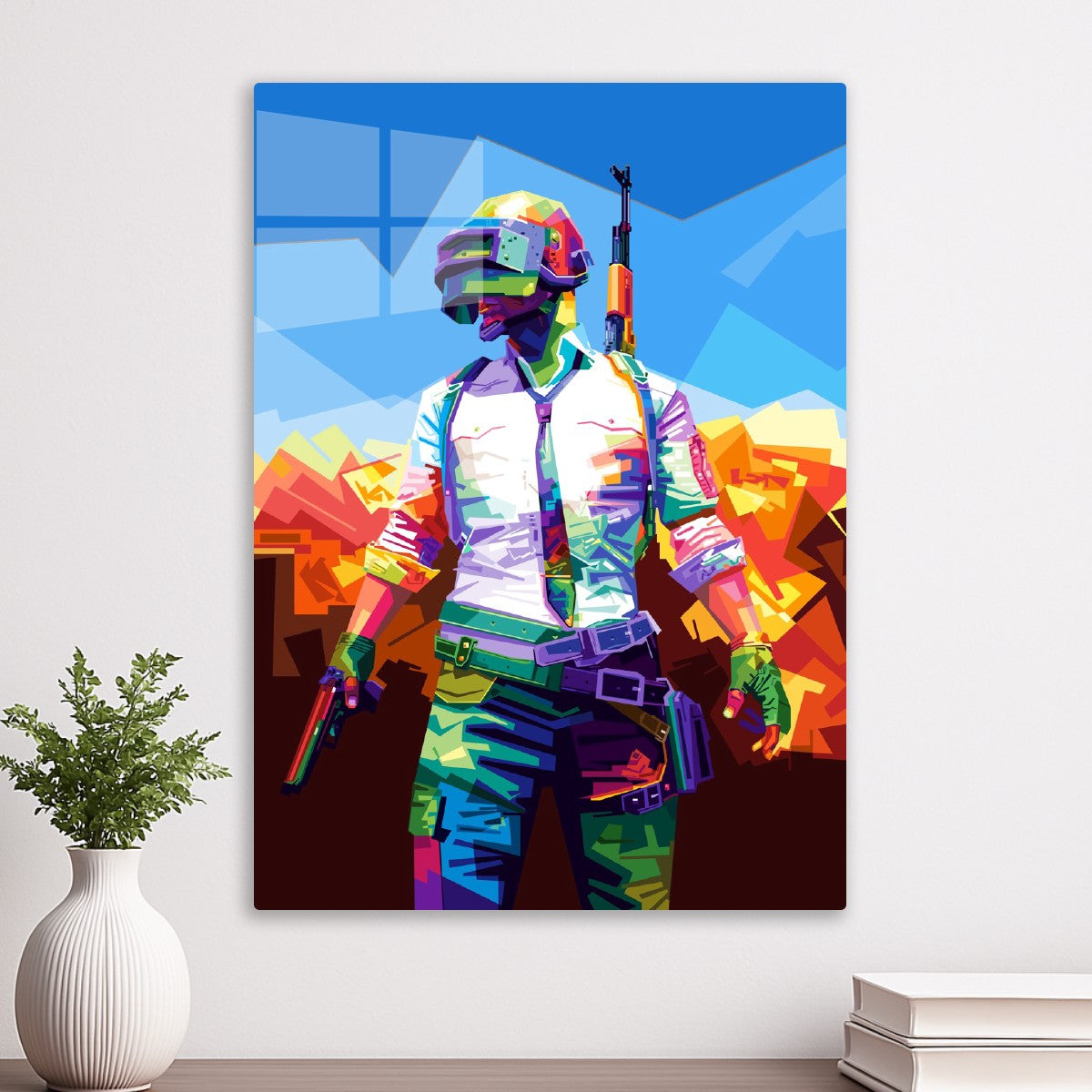 PUBG Character Man WPAP Popart