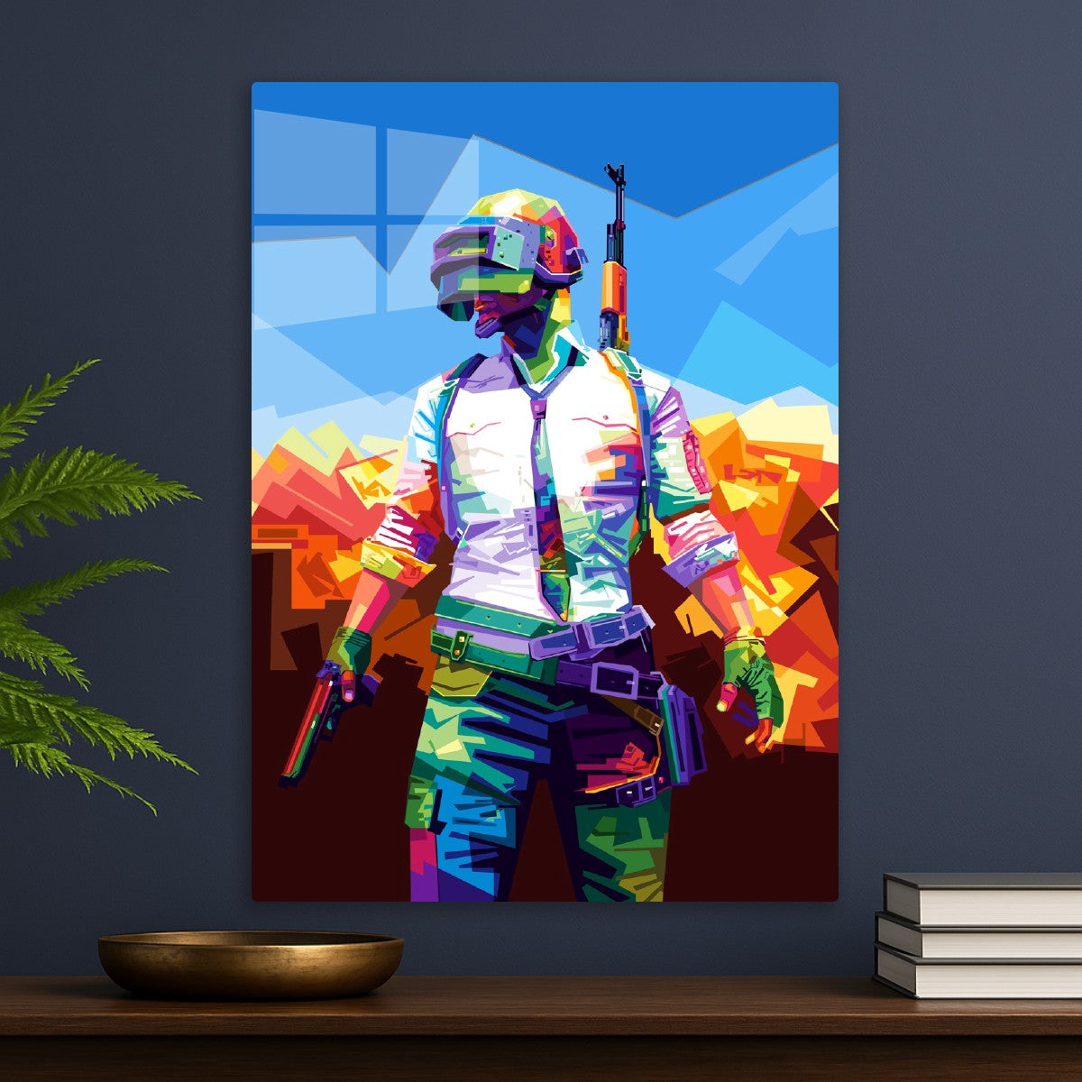PUBG Character Man WPAP Popart