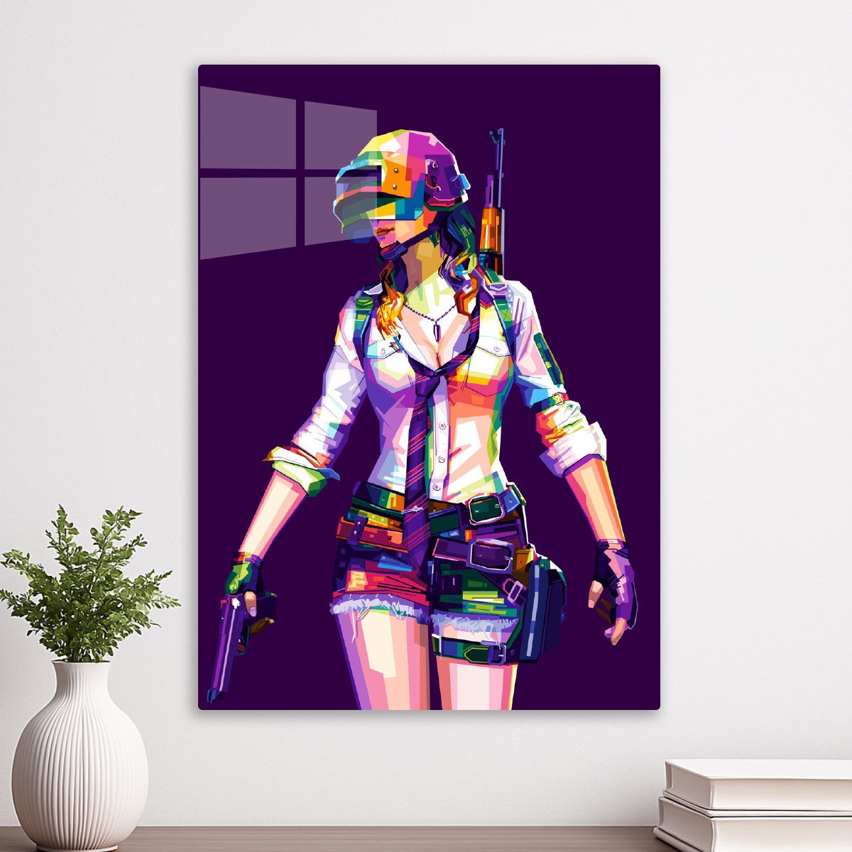 PUBG Character Women Popart