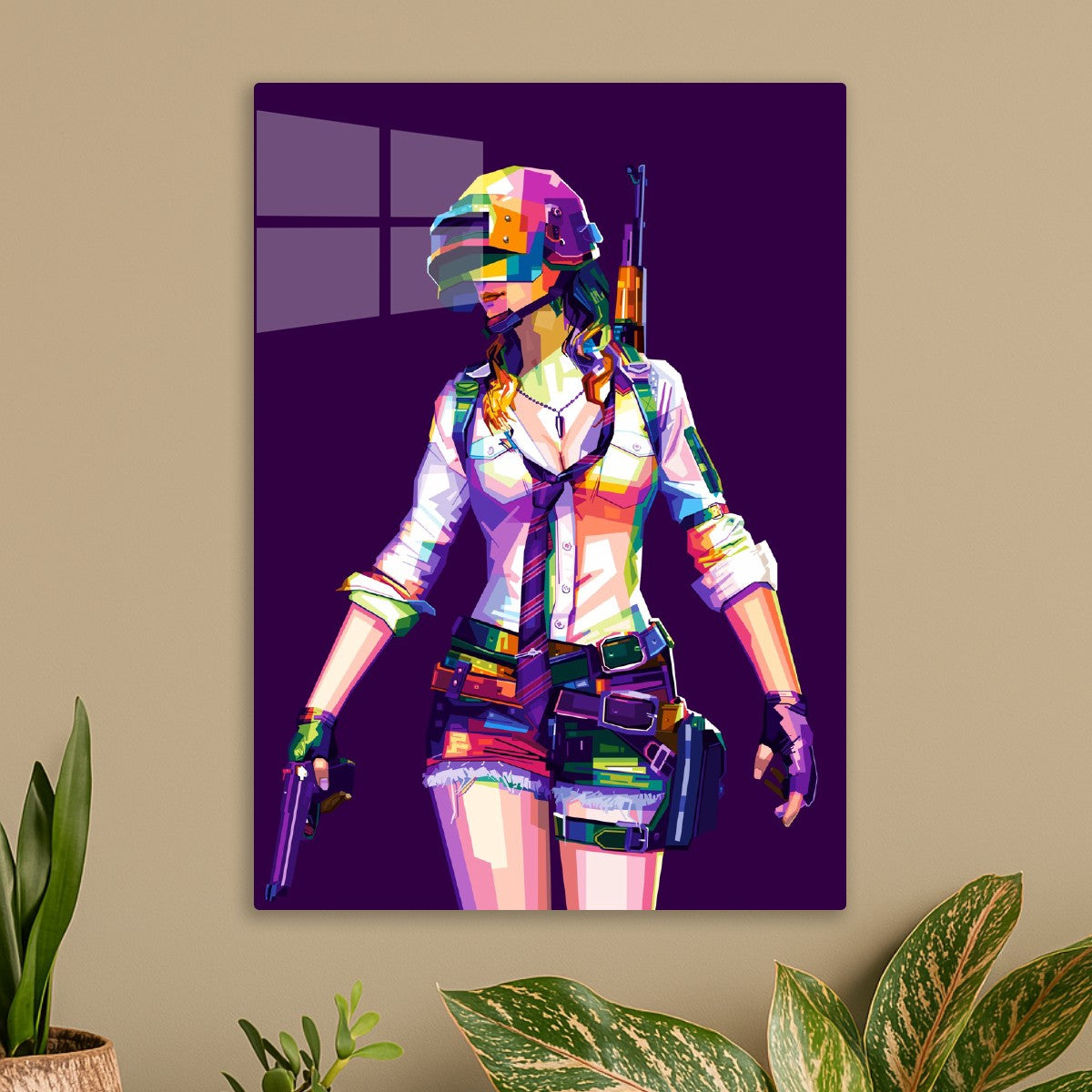 PUBG Character Women Popart