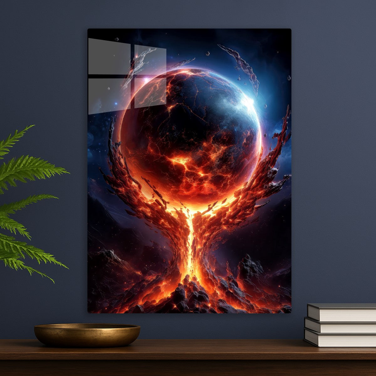 Cosmic Sphere Above Eruption