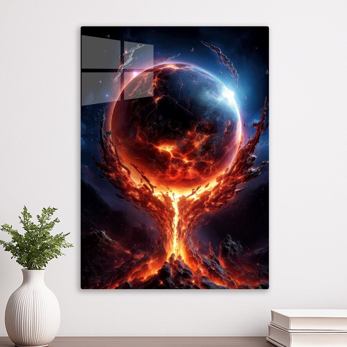 Cosmic Sphere Above Eruption