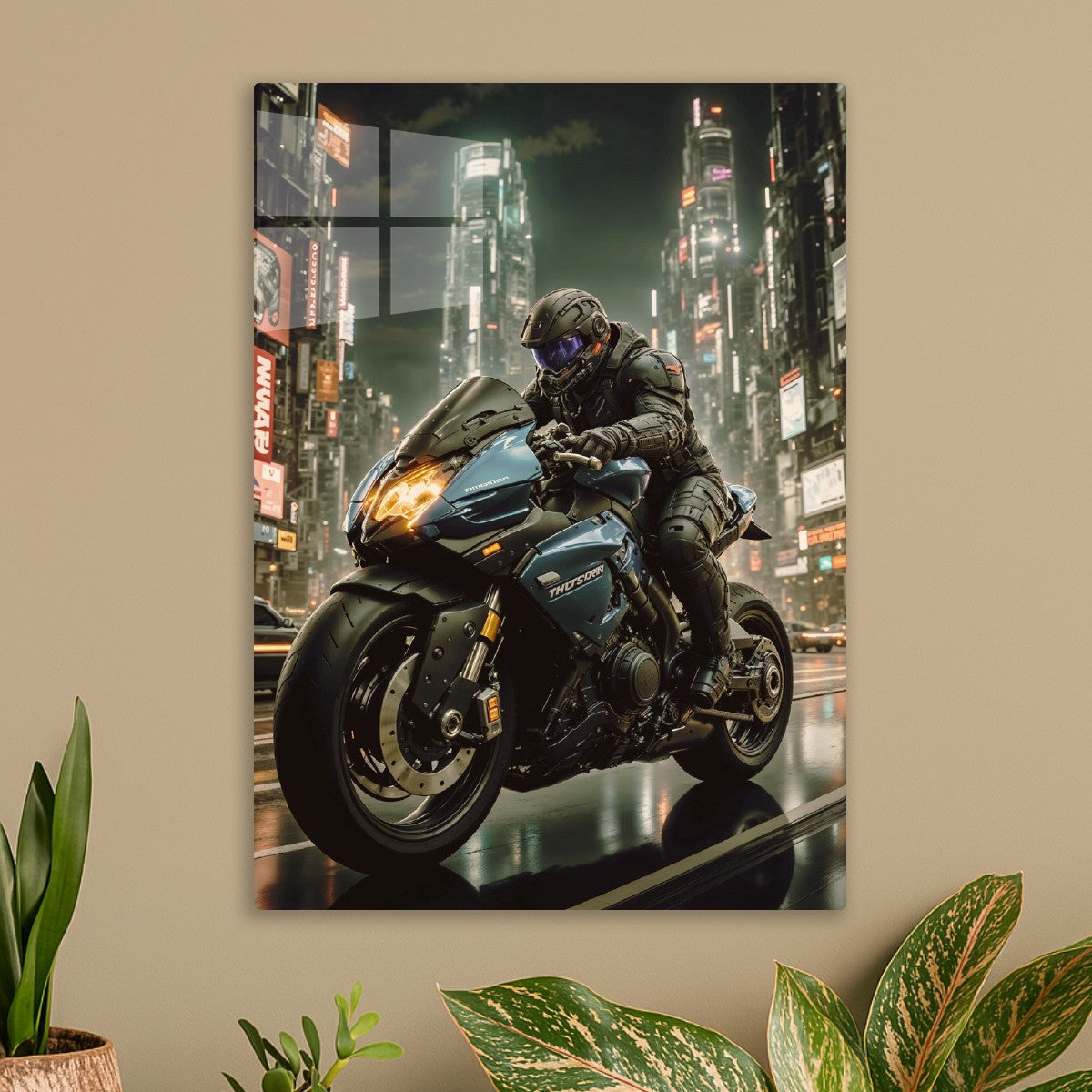 Cyberpunk Motorbike Kick It