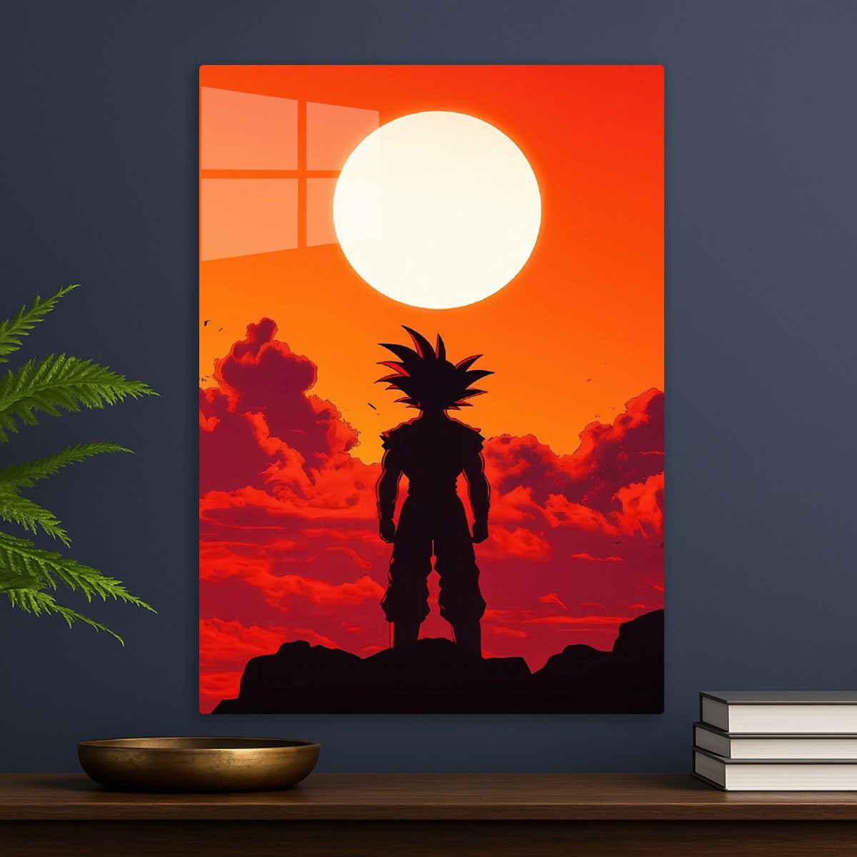 Goku Sunset Silhouette