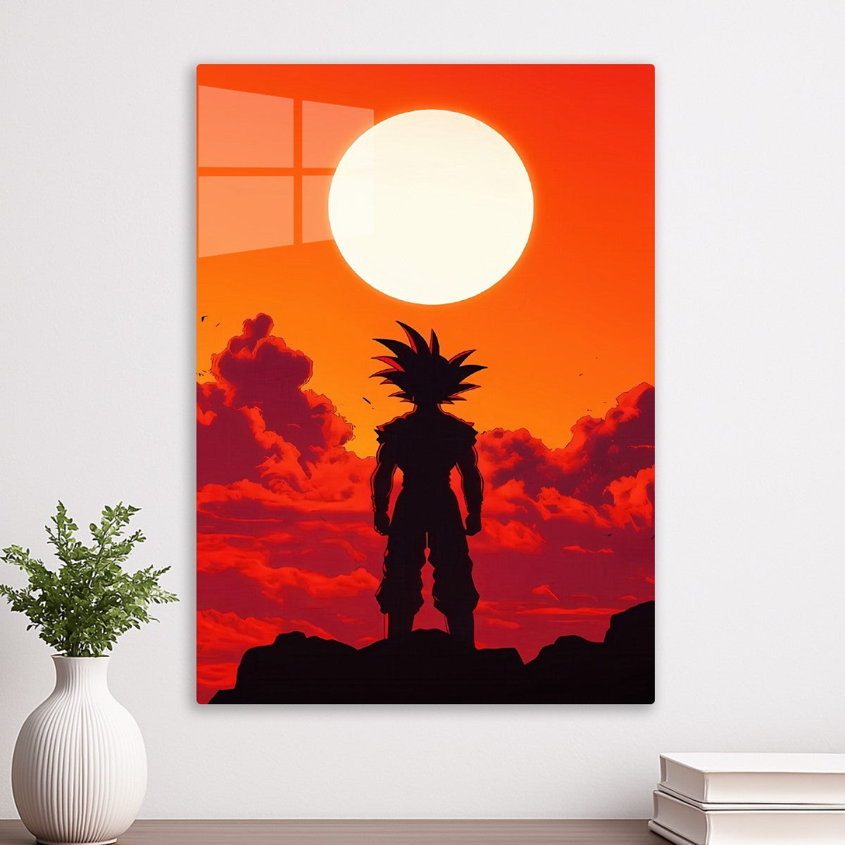 Goku Sunset Silhouette