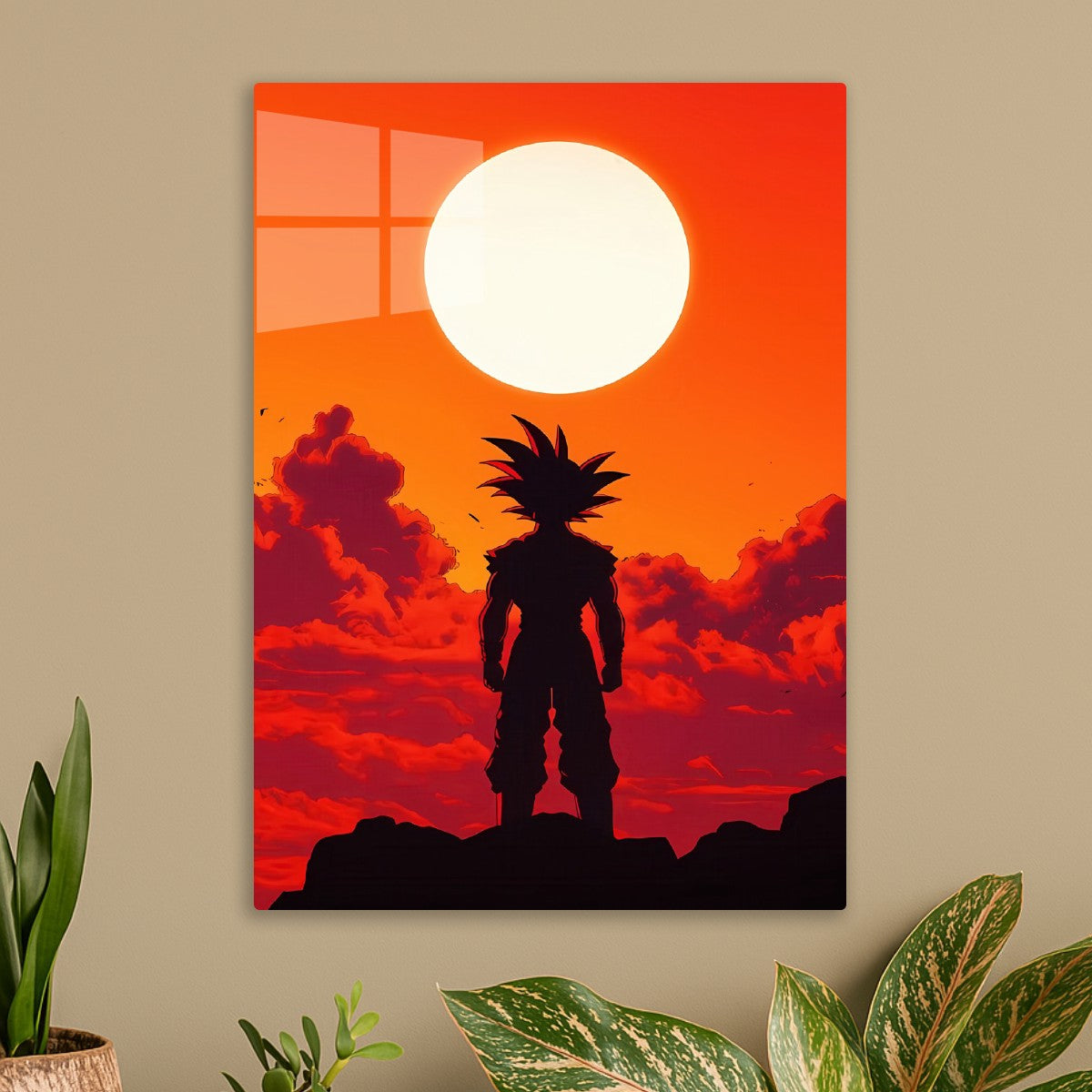 Goku Sunset Silhouette