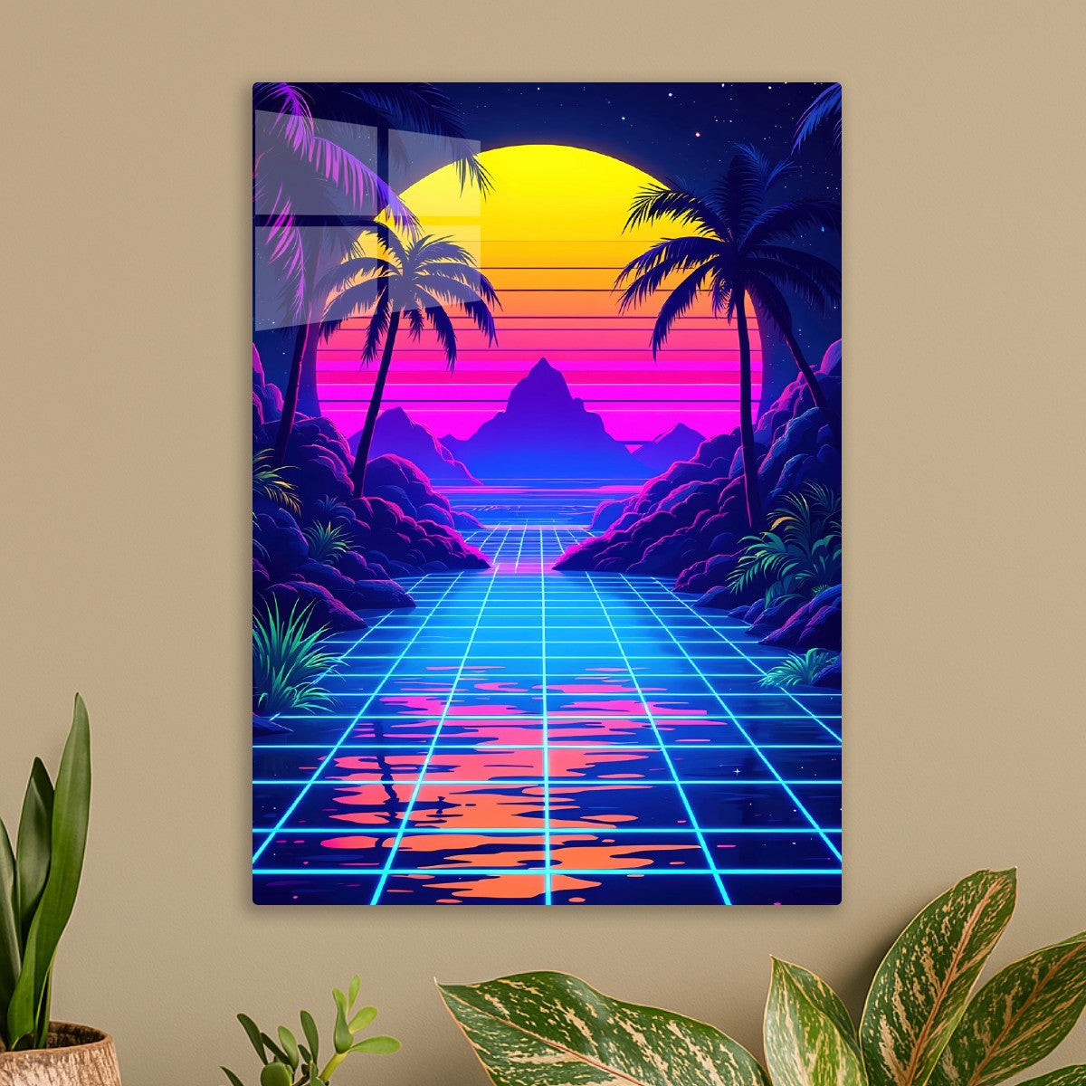 Neon Sunset Retro Wave