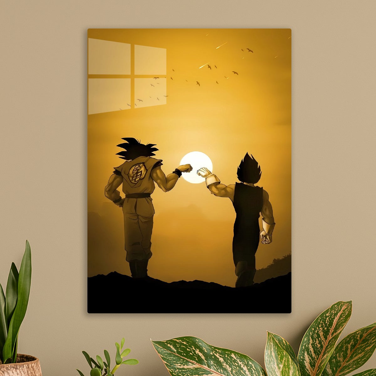 Goku and Vegeta Sunset