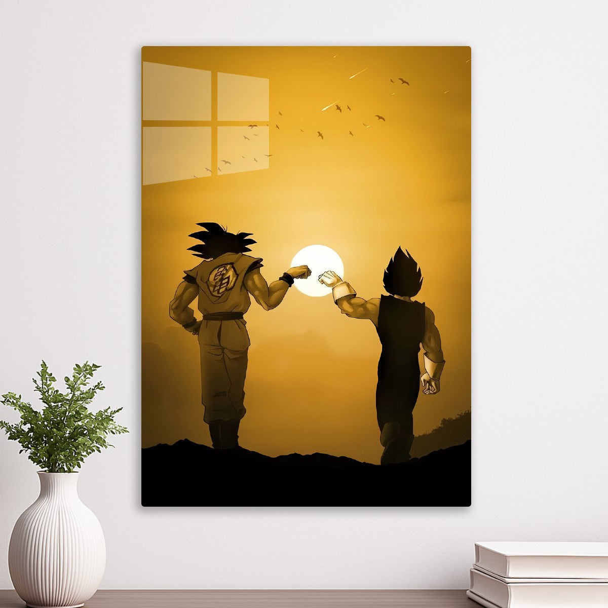 Goku and Vegeta Sunset