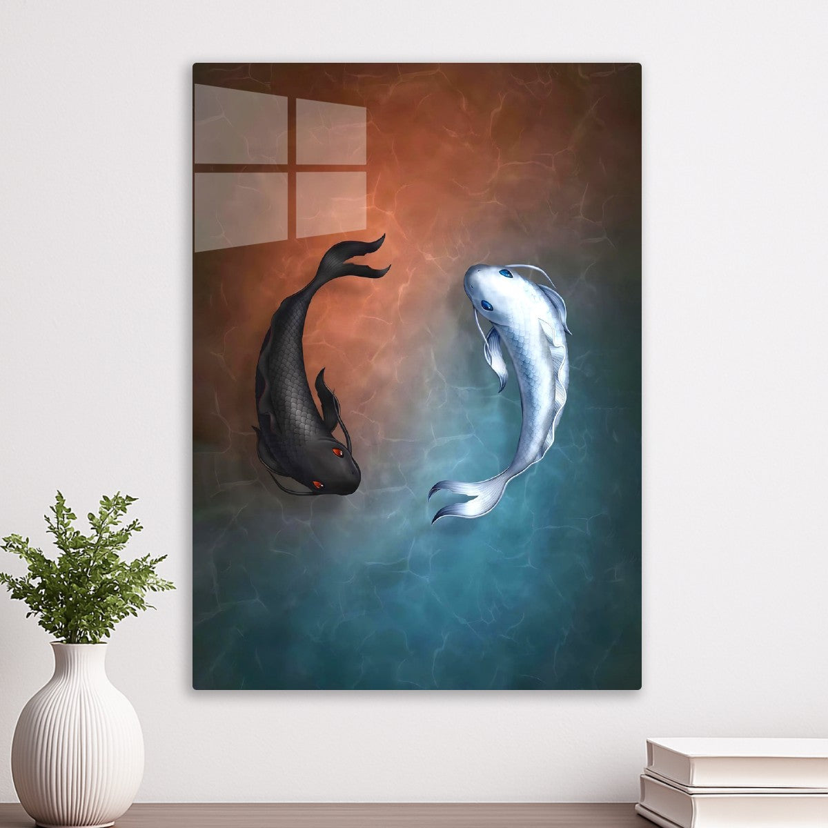 Yin yang fishes