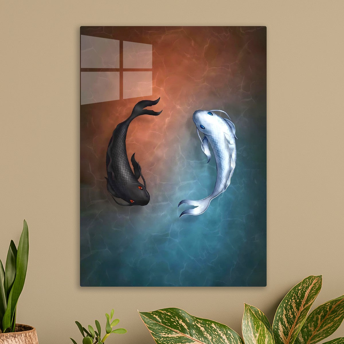 Yin yang fishes