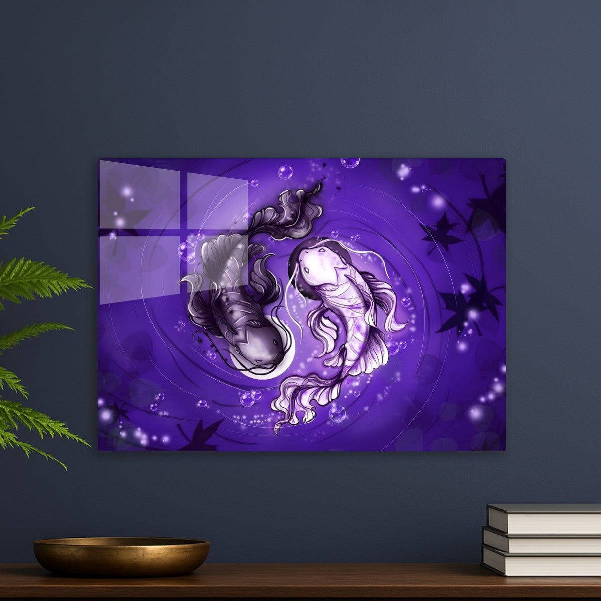 Yin yang fish art