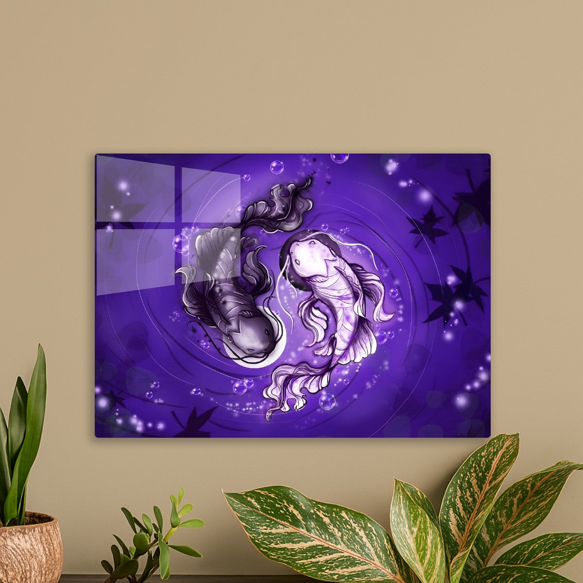 Yin yang fish art