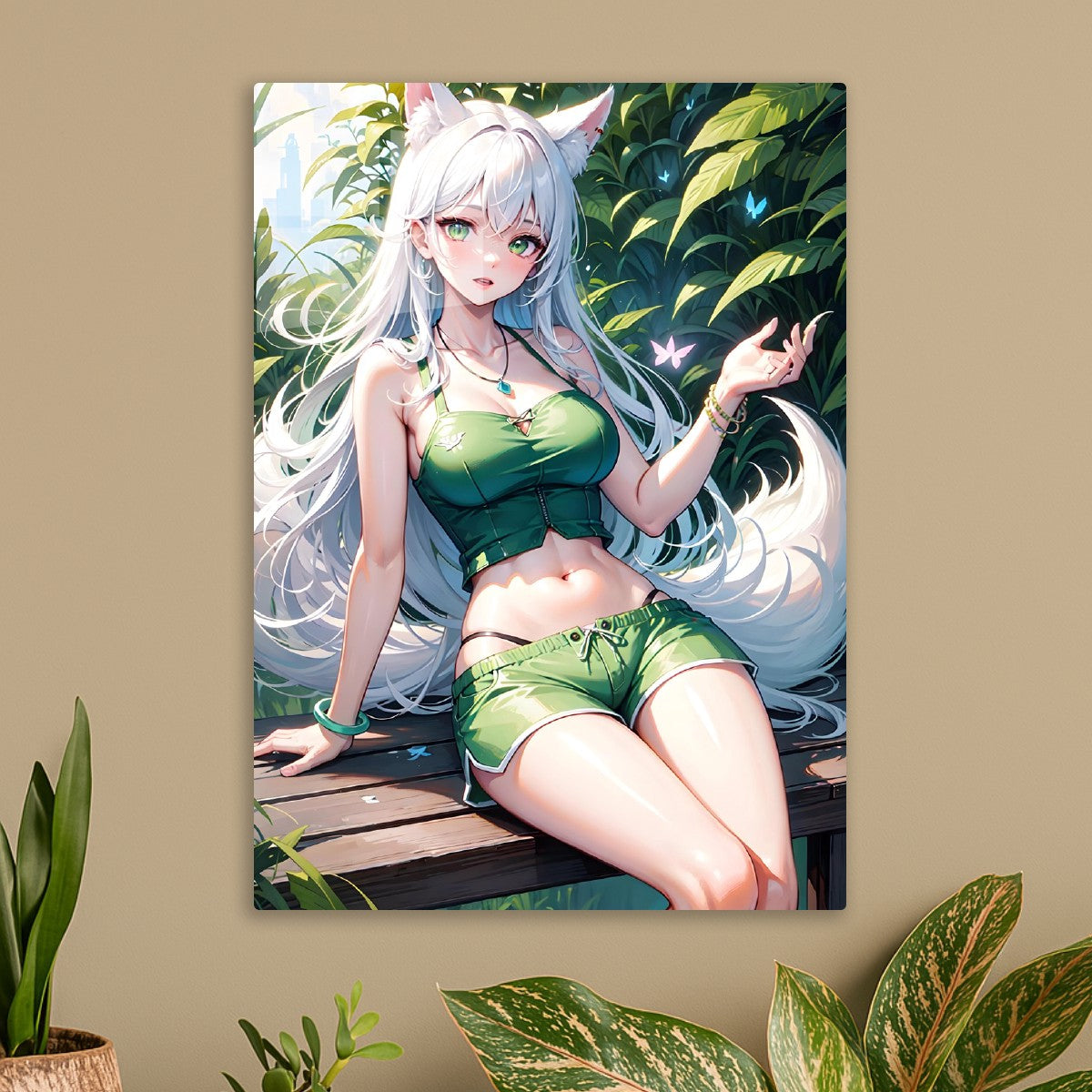 Anime bikini fox girl