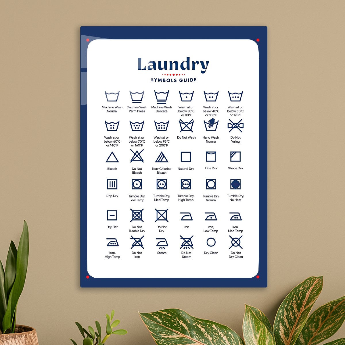 Laundry symbols guide