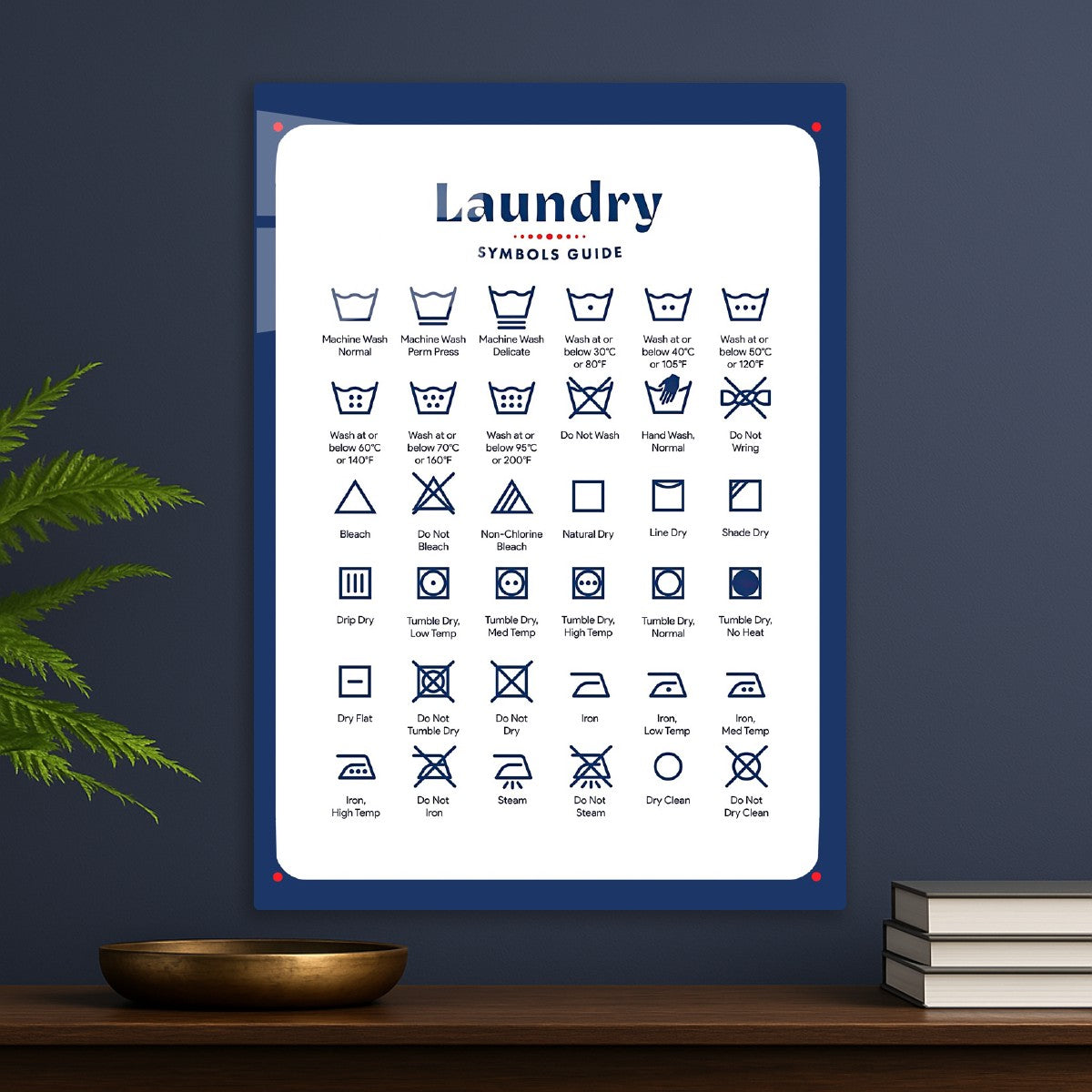 Laundry symbols guide
