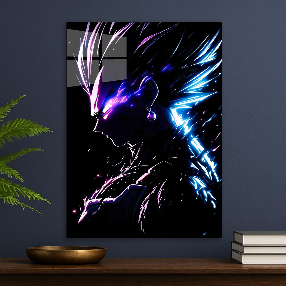 vegeta neon art