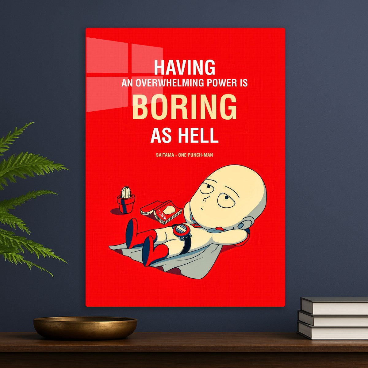 saitama having boring