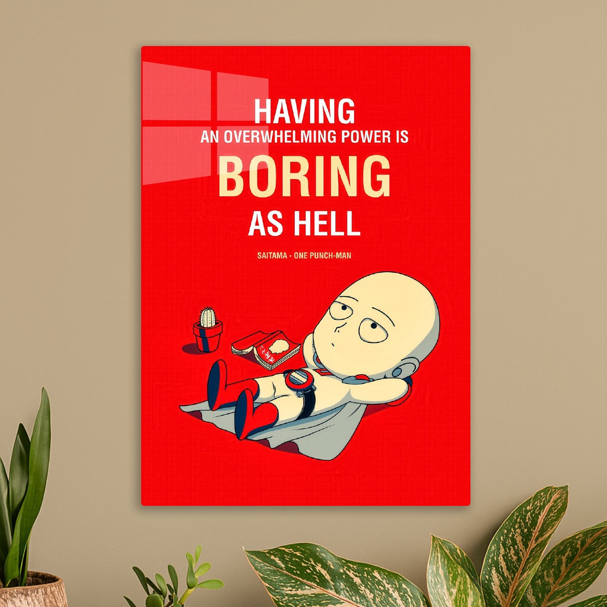 saitama having boring