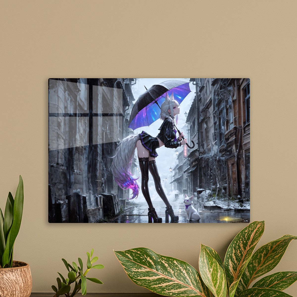 Mystic Rainwalk by a Fox Girl