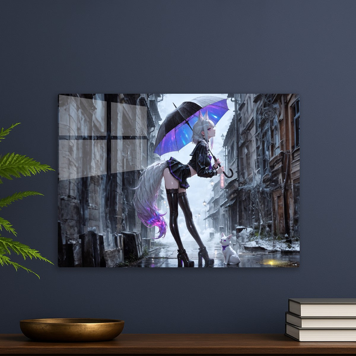 Mystic Rainwalk by a Fox Girl