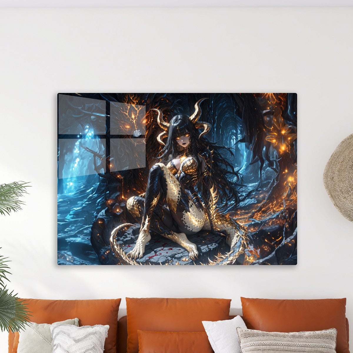 Dragon's Embrace with Goddess