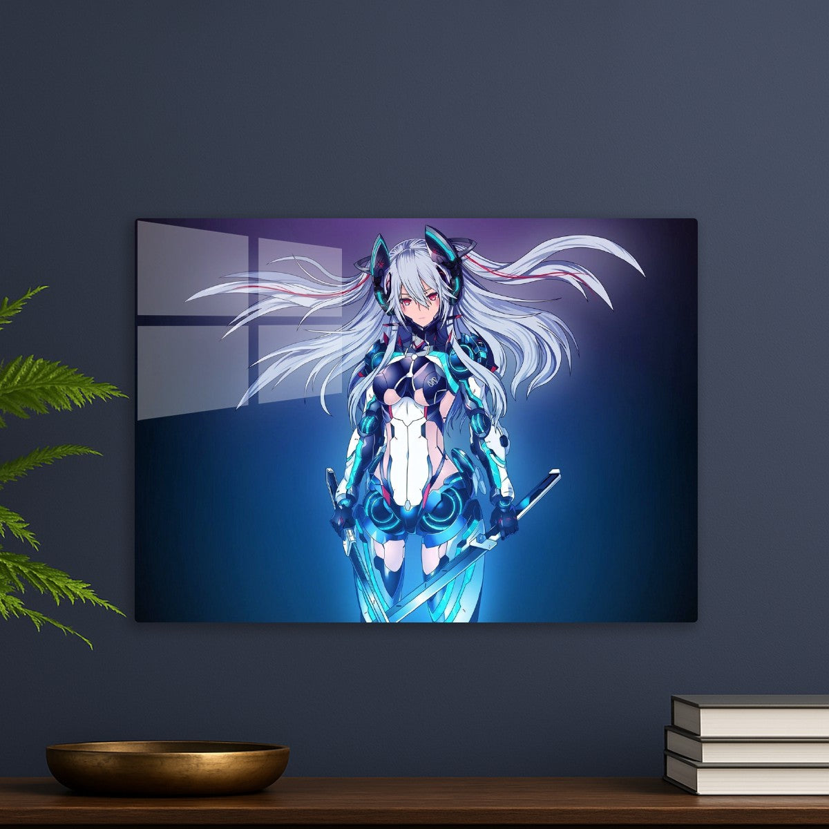Robotic anime sword girl