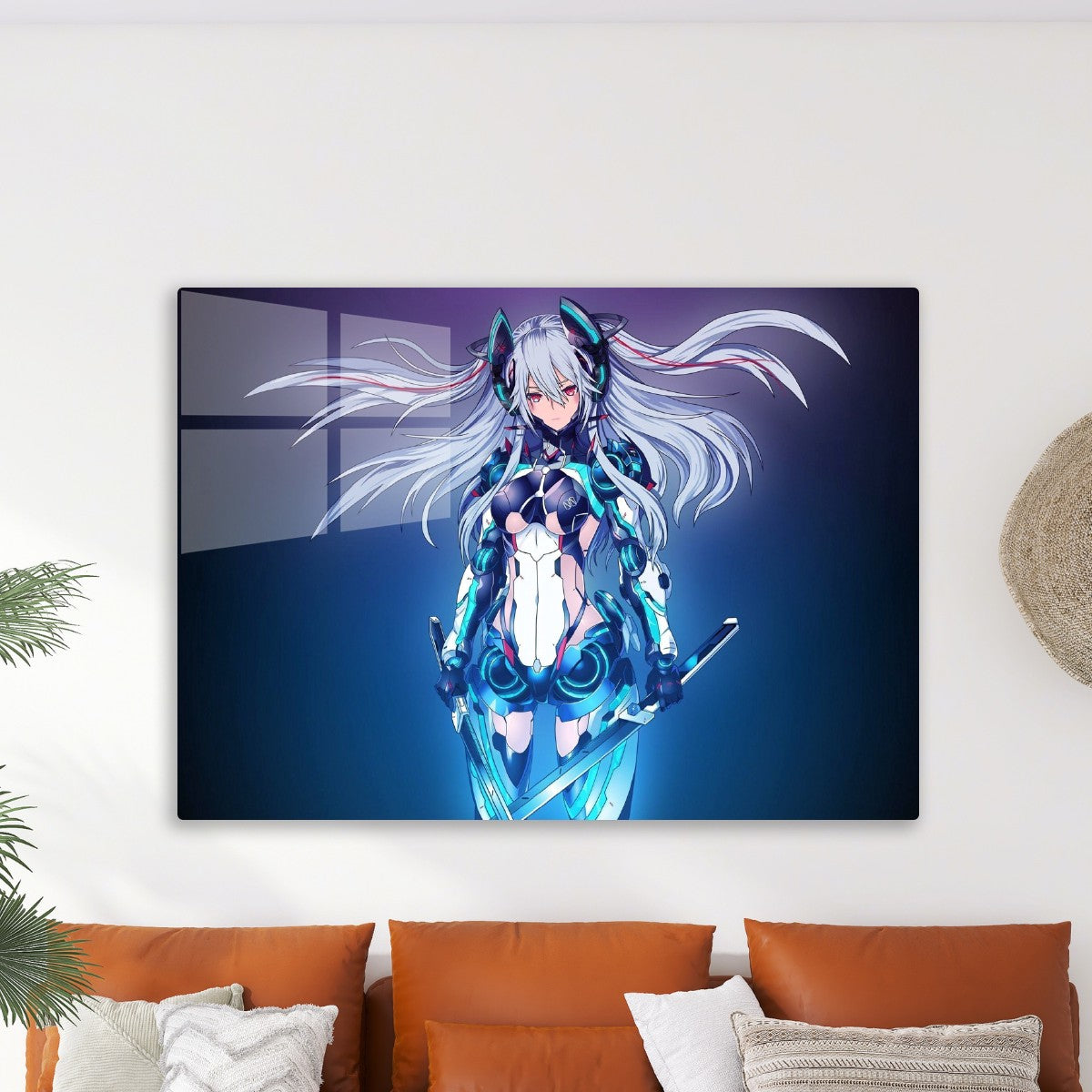 Robotic anime sword girl