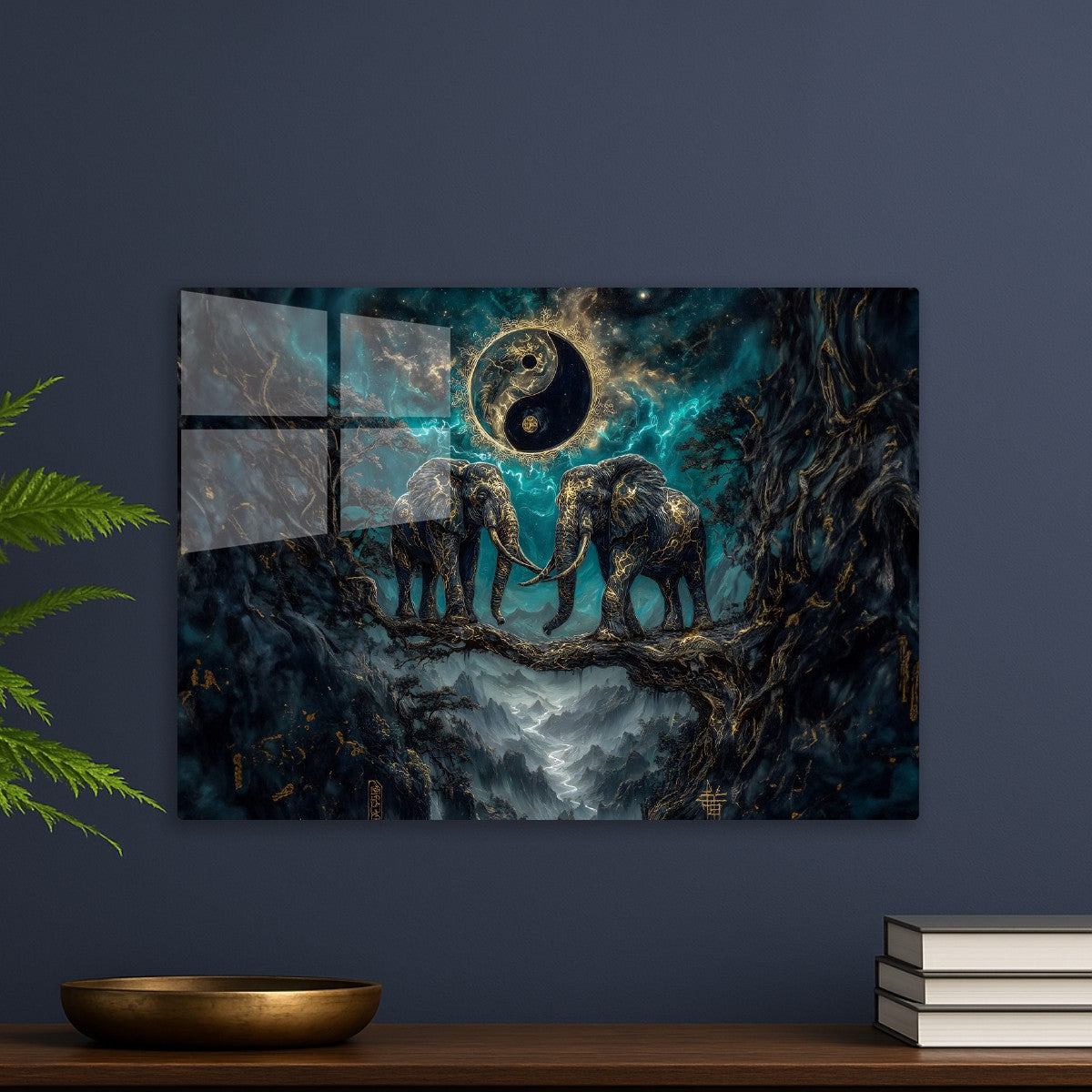 Celestial Balance Of Two Elephants