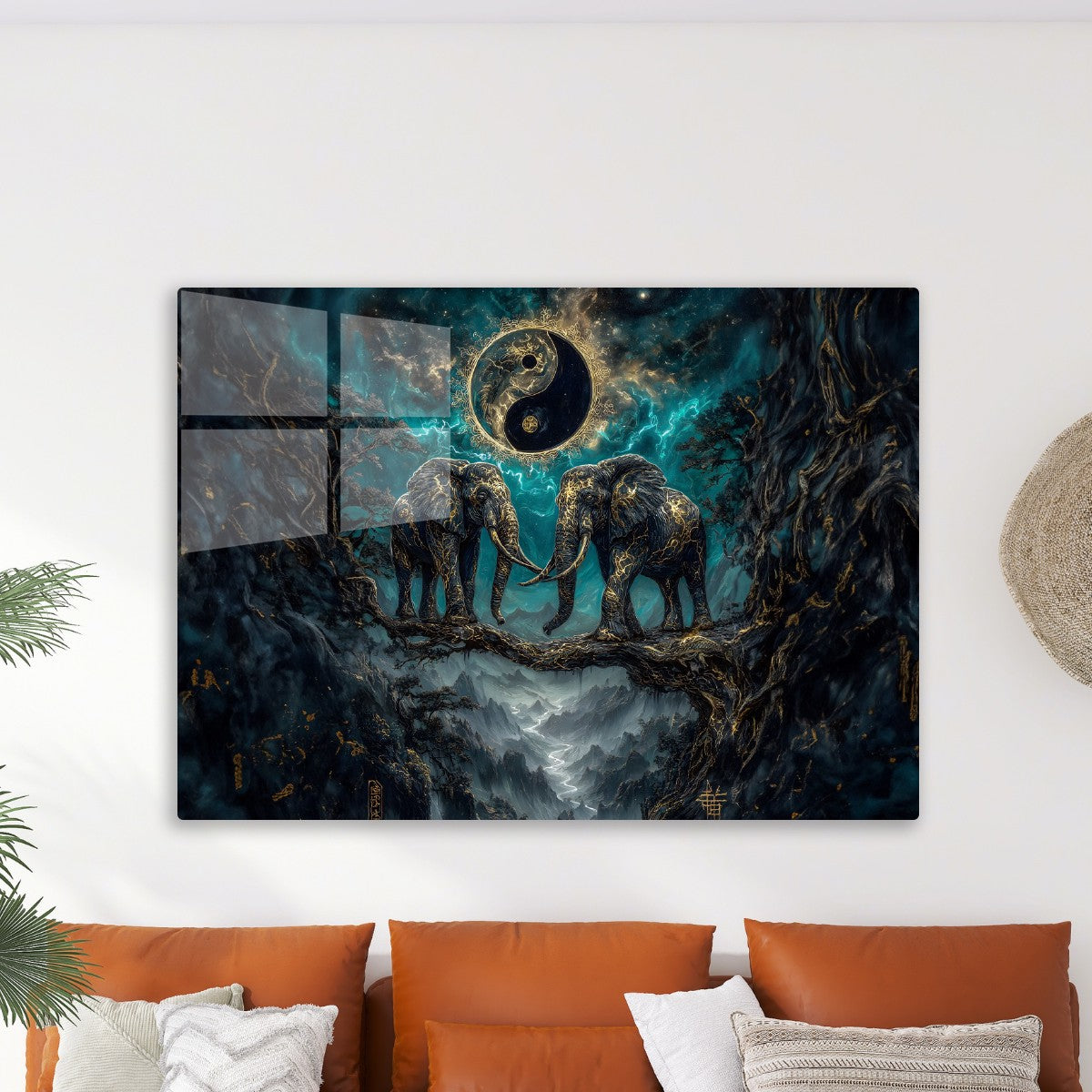 Celestial Balance Of Two Elephants