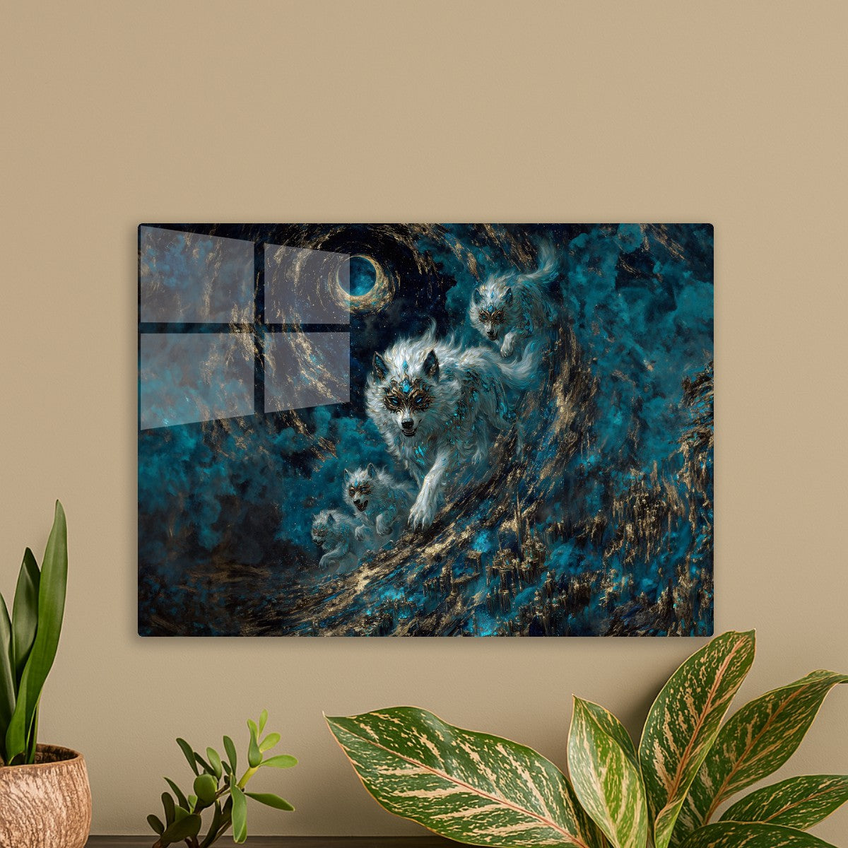 Moonlit Wolves of the Abyss