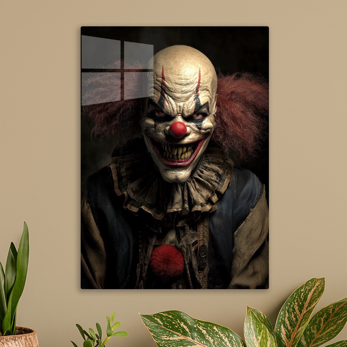 An Sinister Evil Clown Smiles