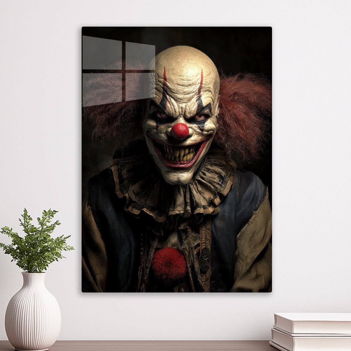 An Sinister Evil Clown Smiles