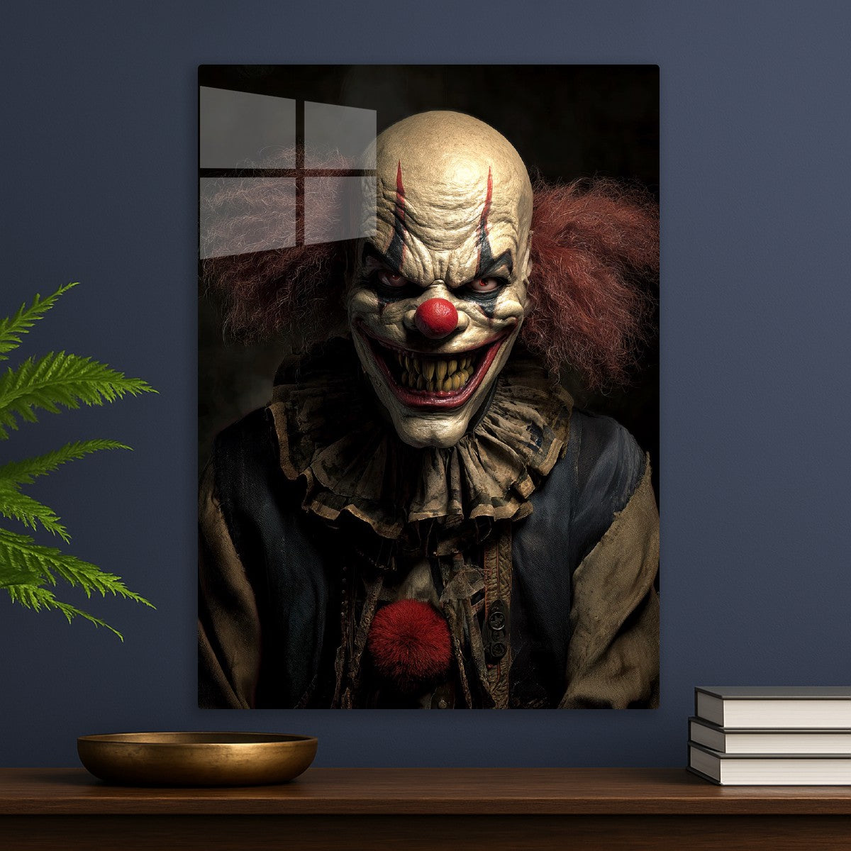 An Sinister Evil Clown Smiles