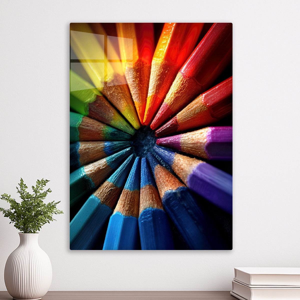 Color Pencils In A Circle