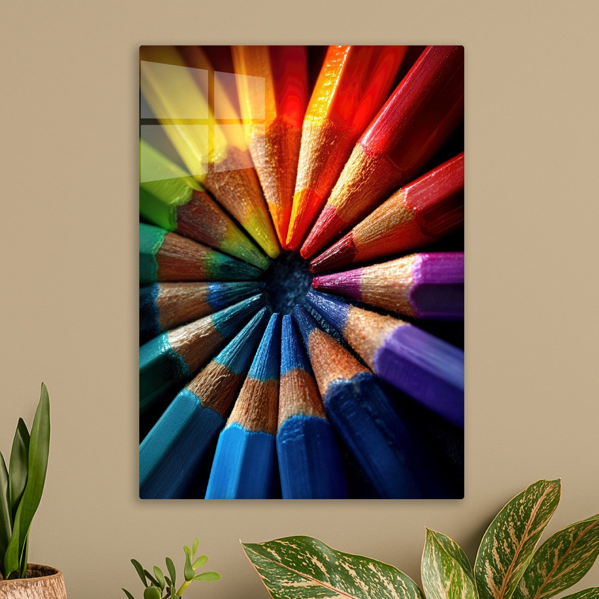 Color Pencils In A Circle