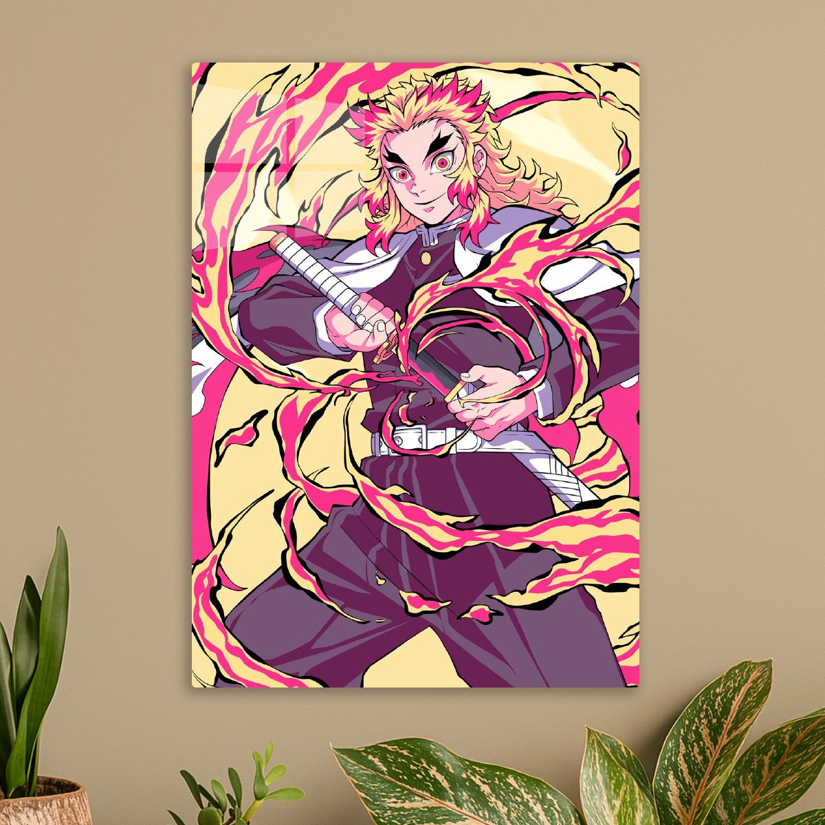 Rengoku Kyojuro with Flames