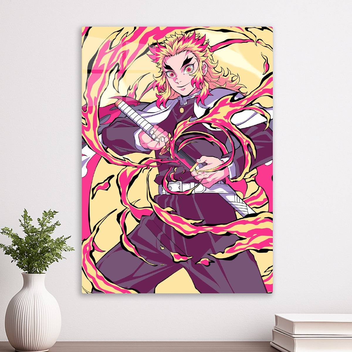Rengoku Kyojuro with Flames