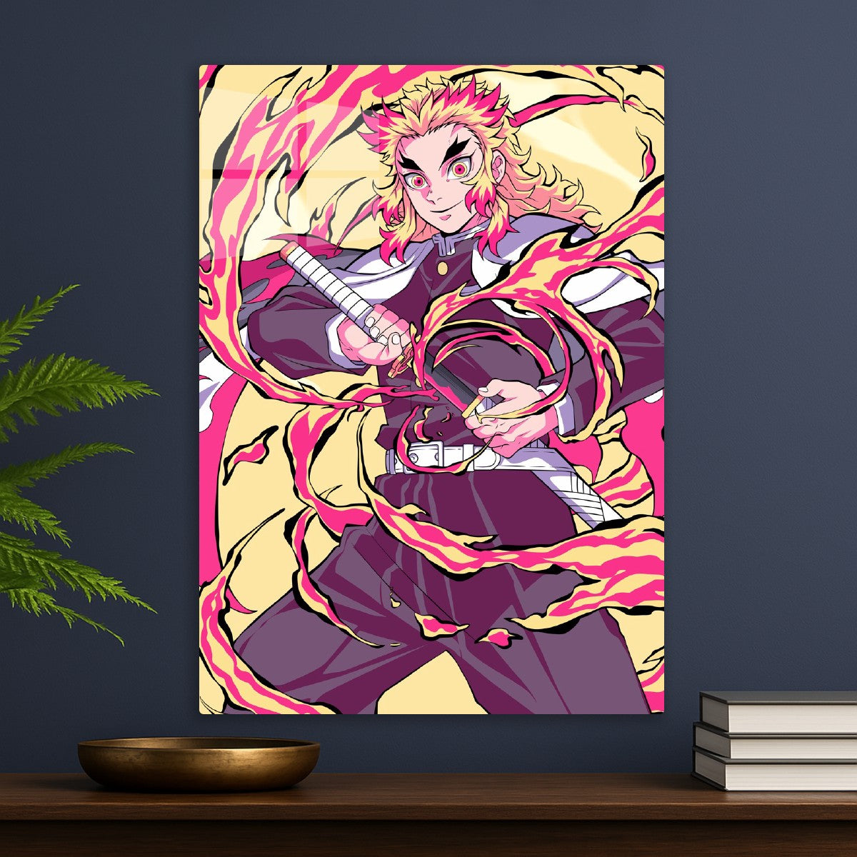 Rengoku Kyojuro with Flames