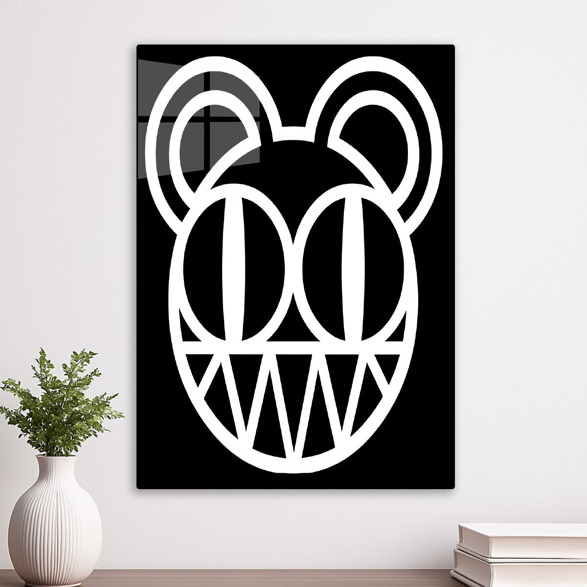 Radiohead Bear Face Outline