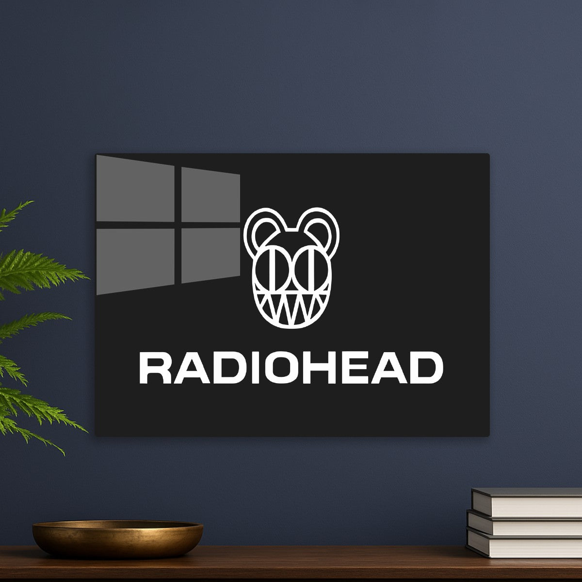 Radiohead Logo Bear Head Art