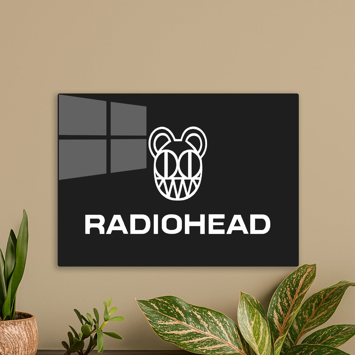 Radiohead Logo Bear Head Art