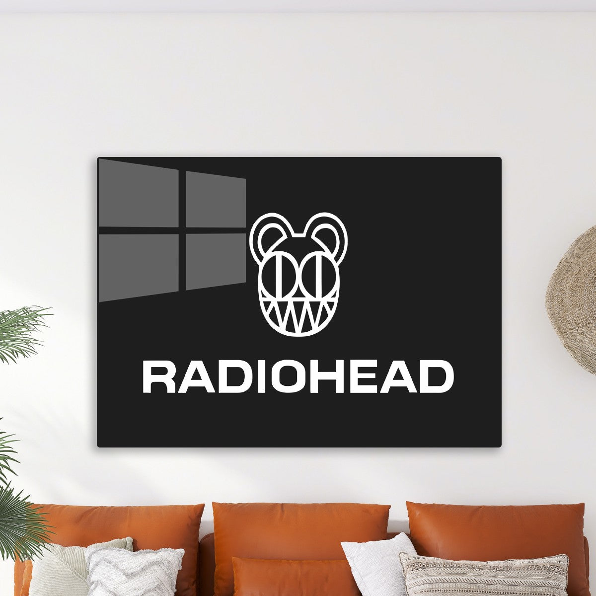 Radiohead Logo Bear Head Art