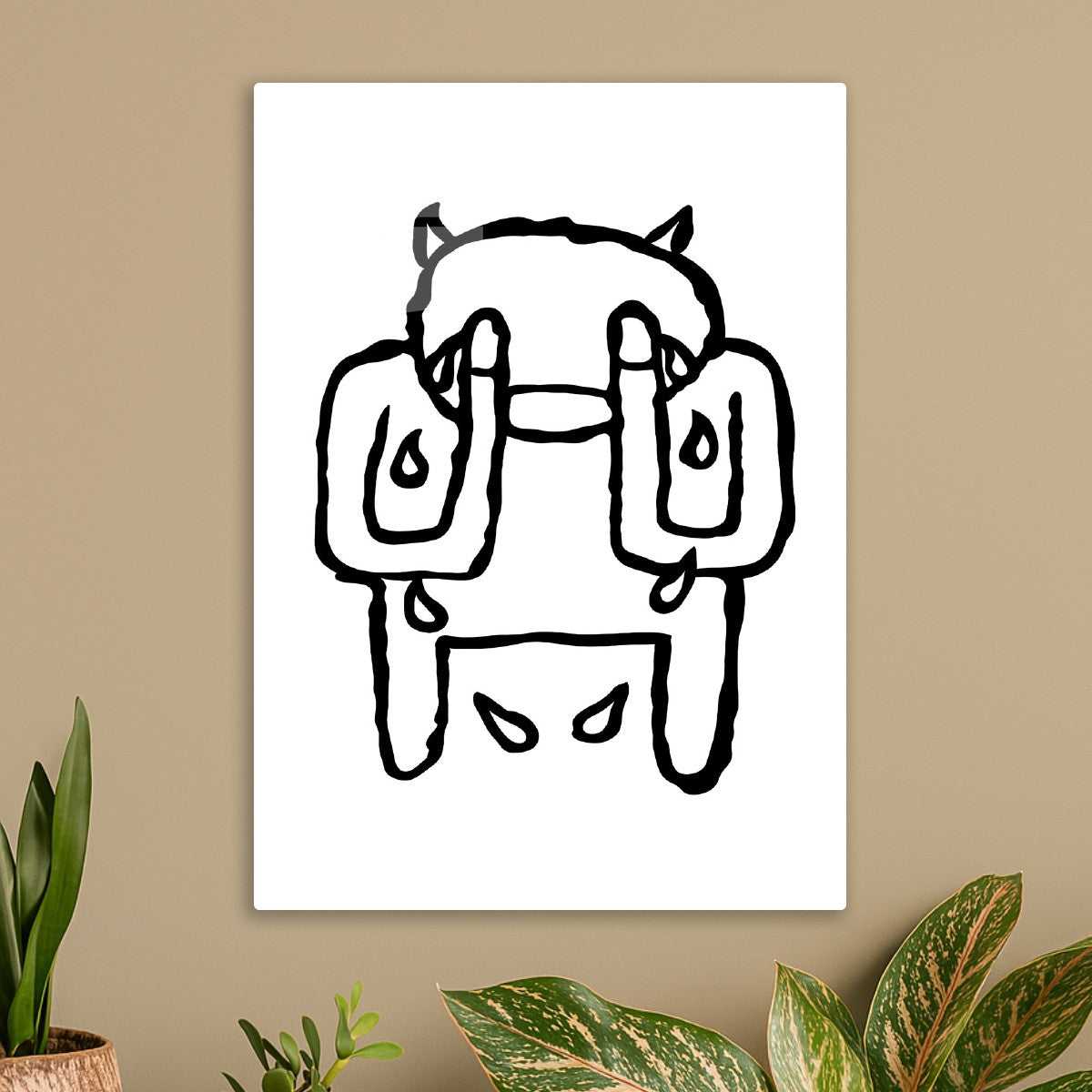 Crying Devil Outline Radiohead